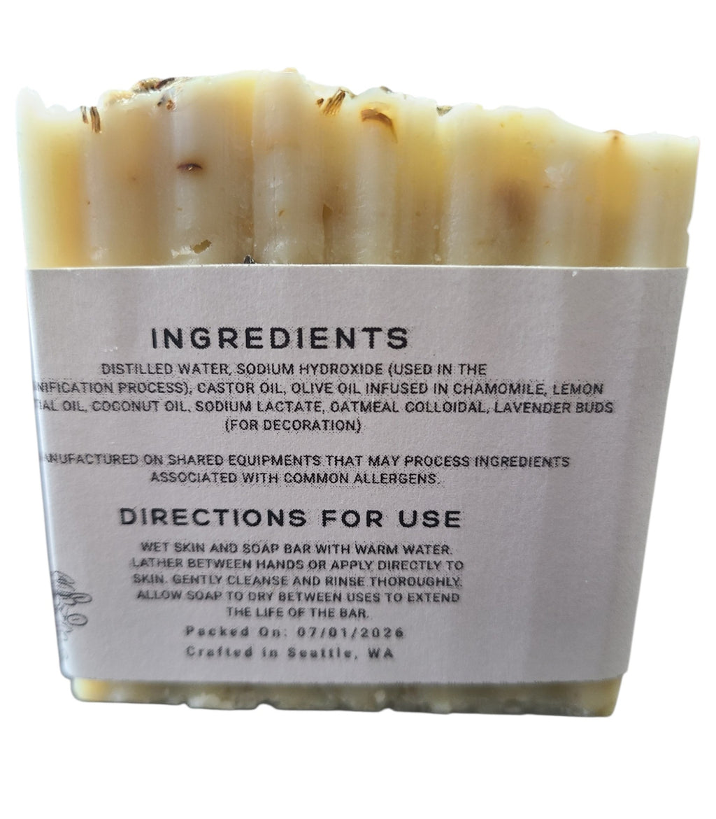 Lemon Oat | Cold Processed Soap Bar