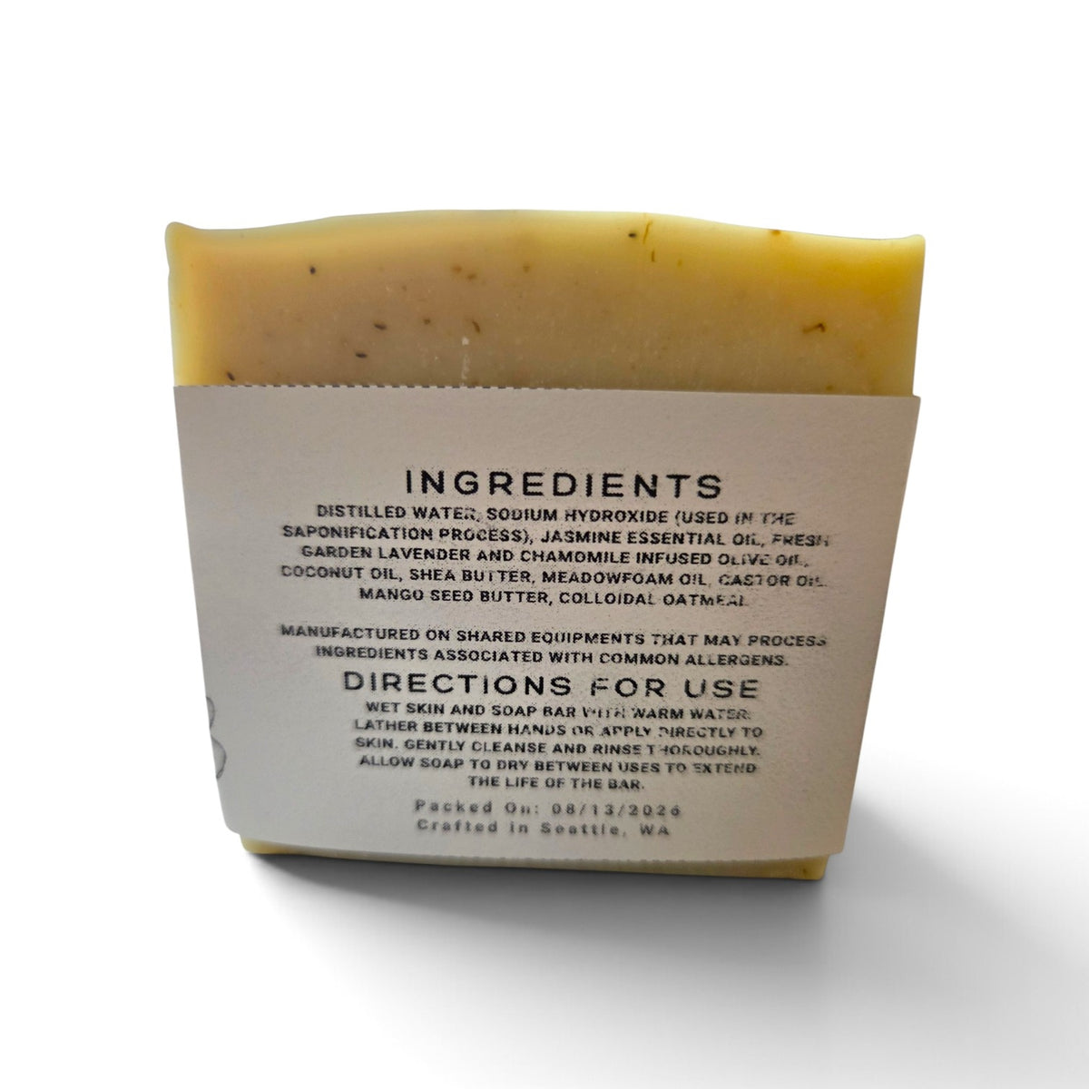 Jasmine | Cold Processed Soap Bar
